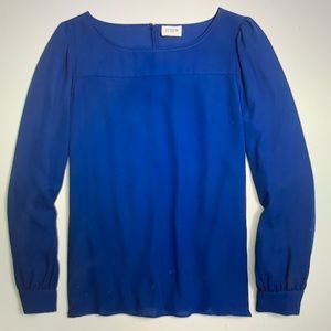 JCrew Blue Boatneck Top